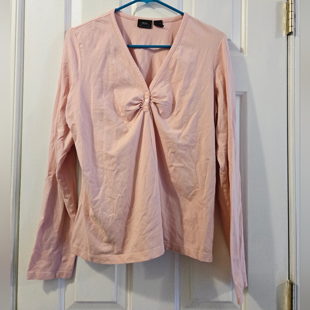 Vintage flattering pink xl long sleeve
